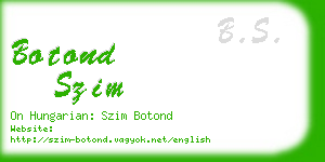 botond szim business card